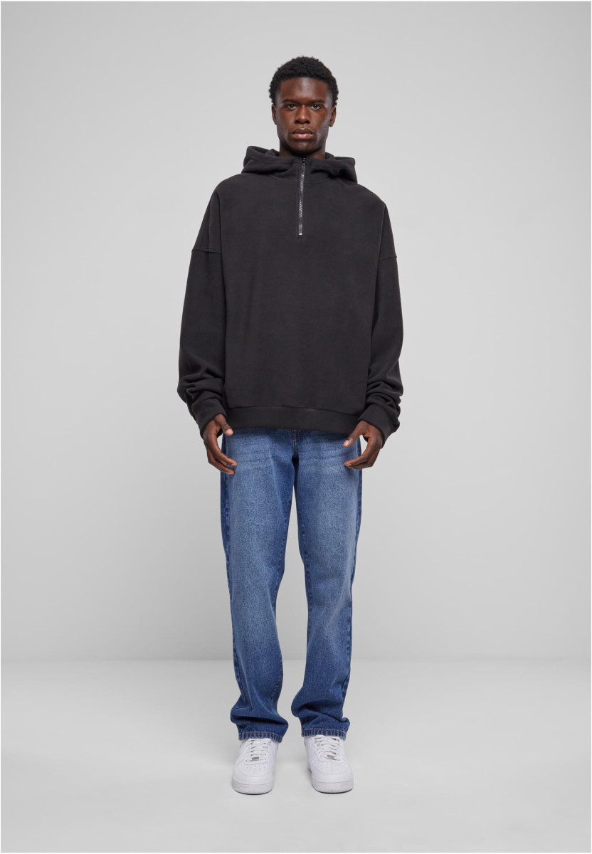 Oversized Polar Fleece Half Zip Hoody