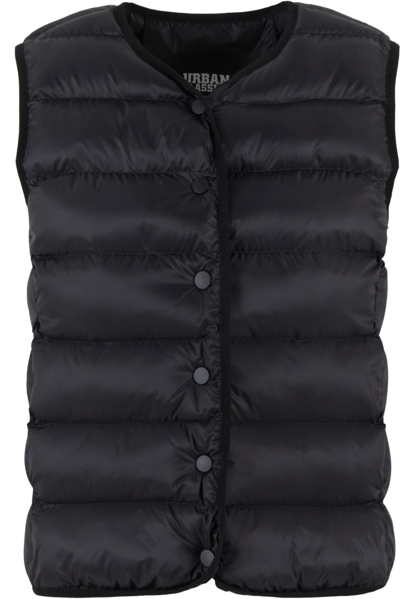 Ladies Button Puffer Vest