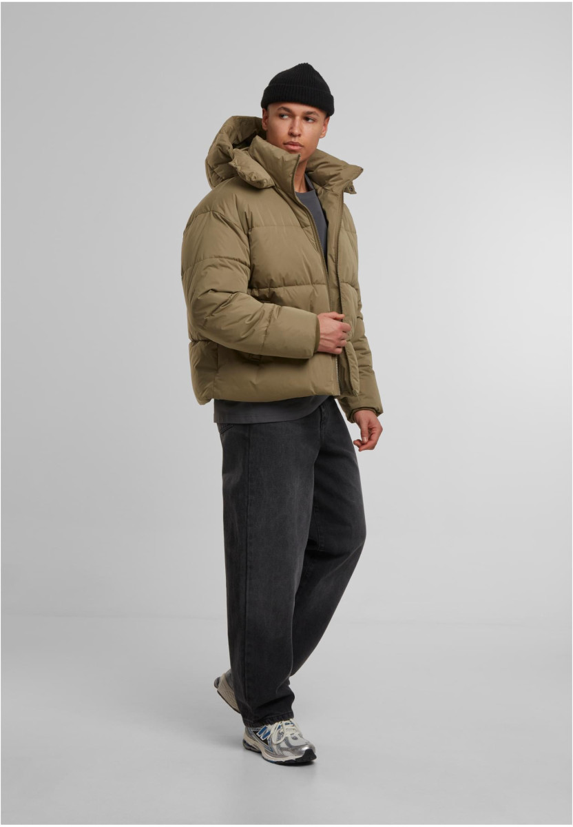 Puffer Jacket With Flap Hood