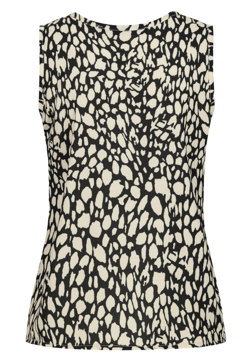 V-Neck Top with aop animal print