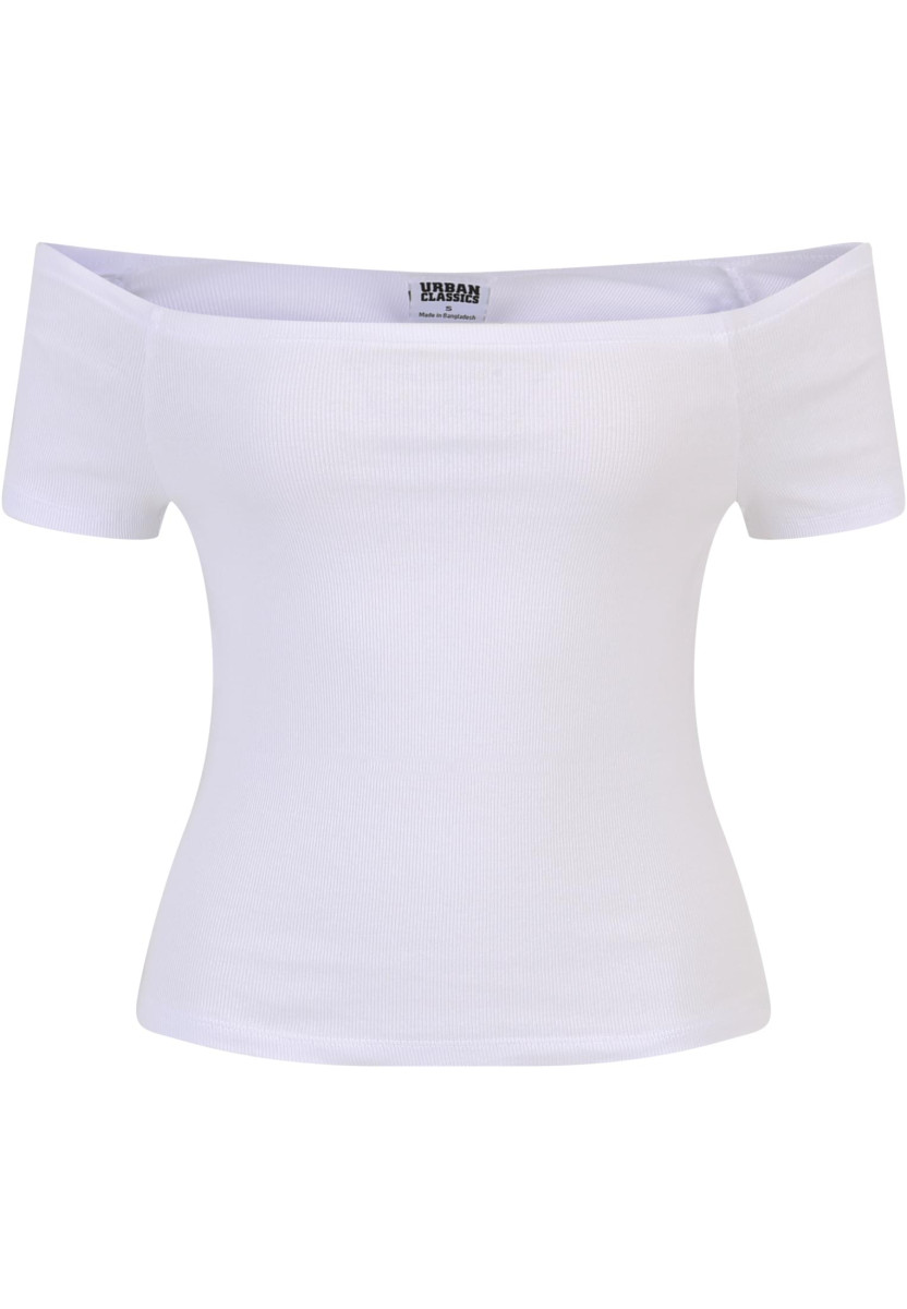 Ladies Off Shoulder Rib Tee 2-Pack