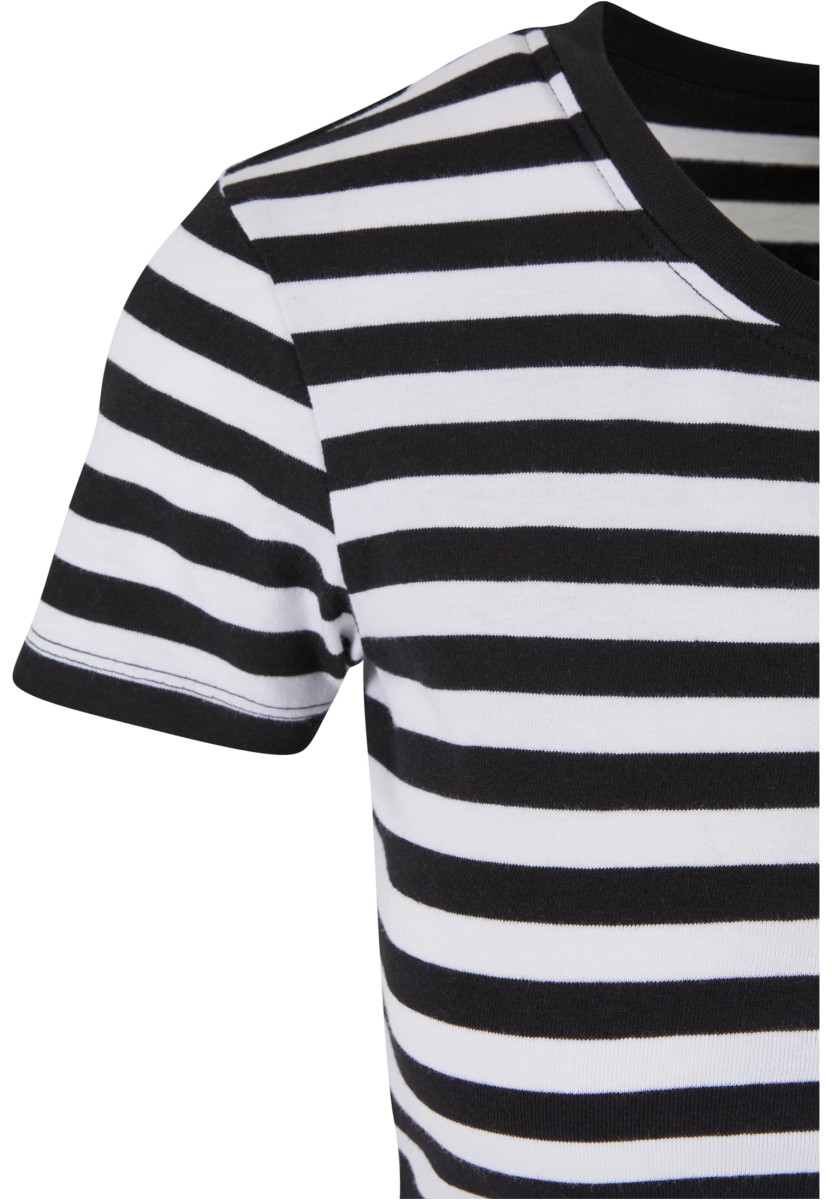 Ladies Short Striped Tee