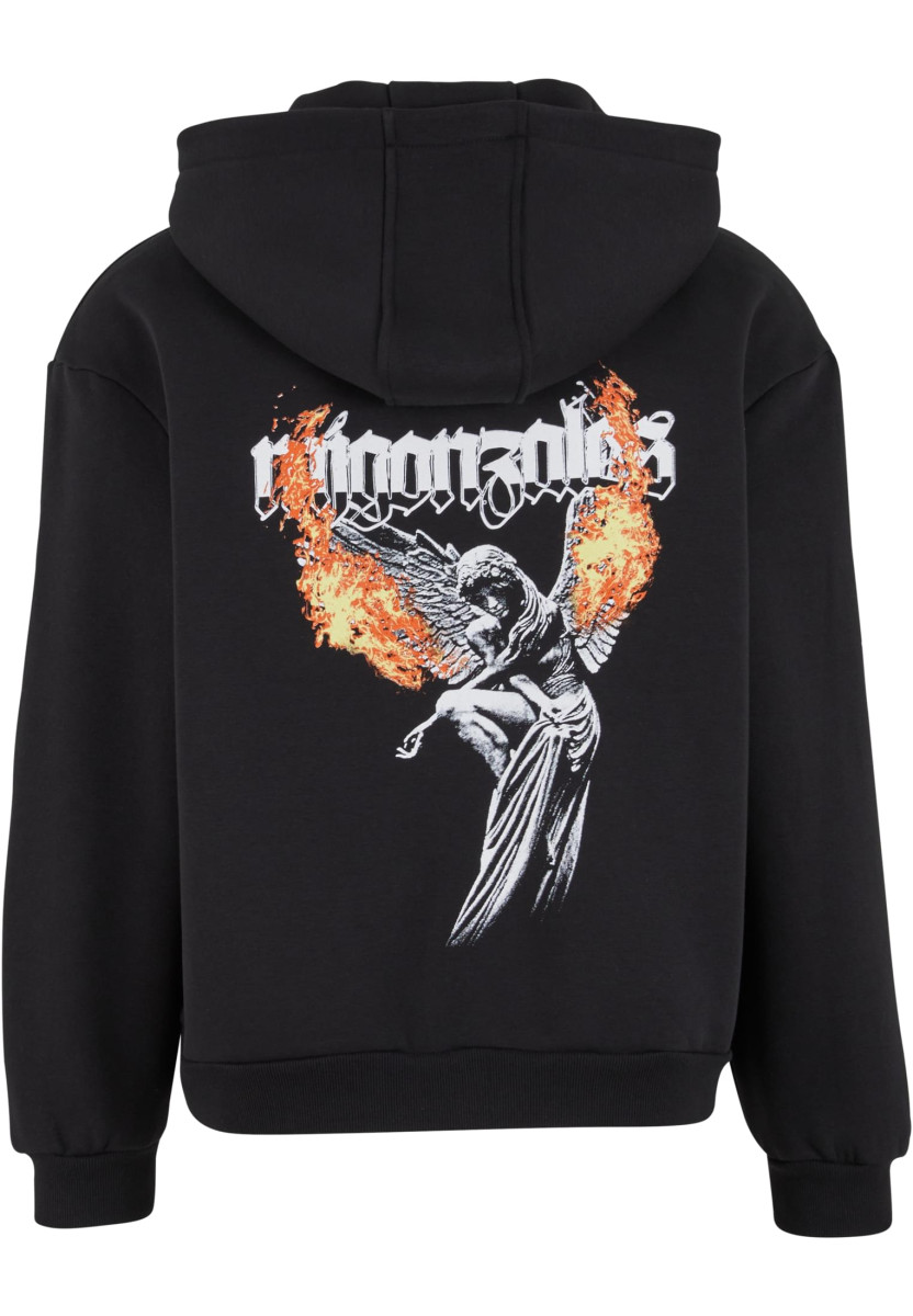 MJG Heavy Oversized Zip Hoody - Burning Wings