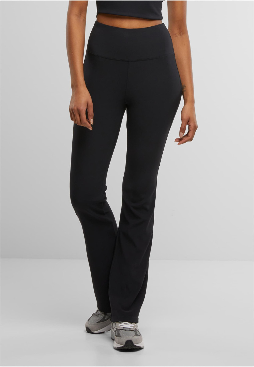 Ladies Flared Leggings Rib
