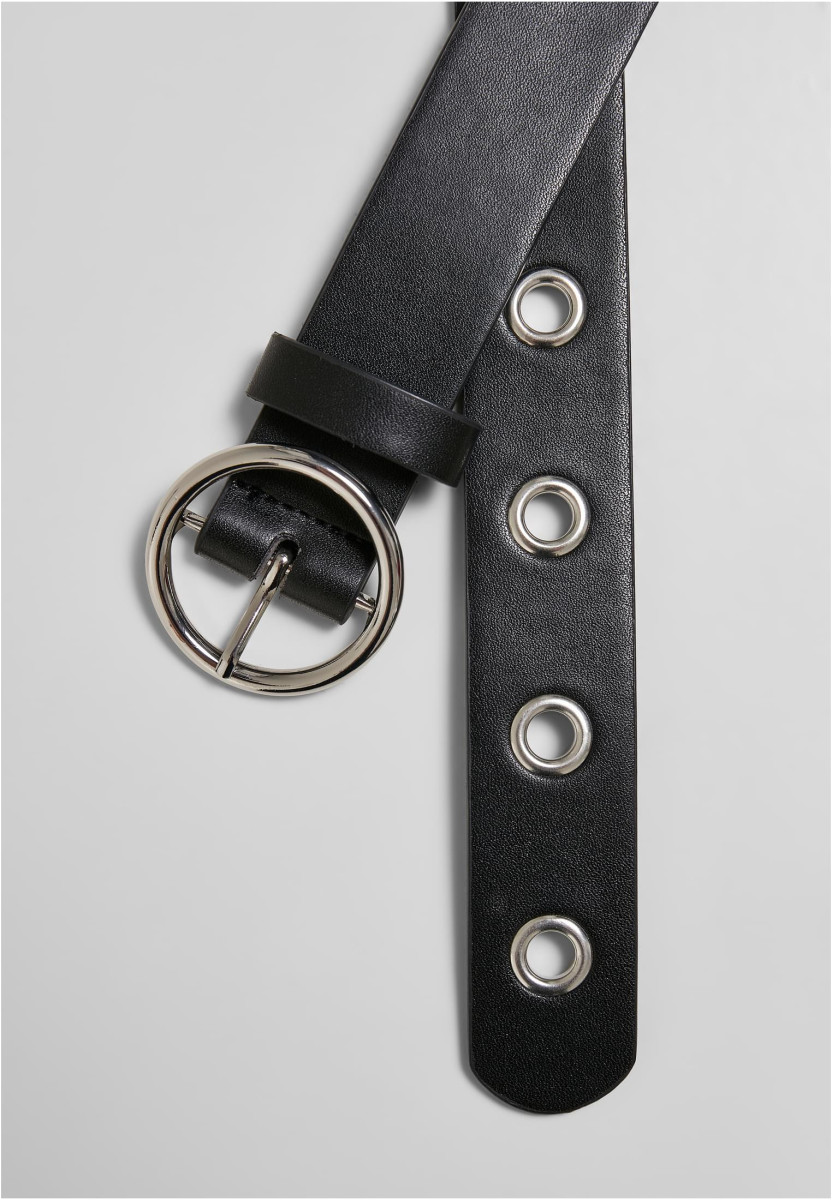 Synthetic Leather Eyelet Belt 2-Pack
