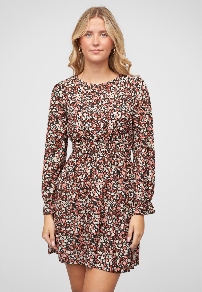 Langarm Kleid mit Blumen Print