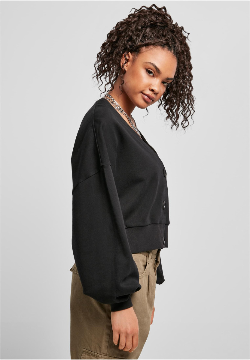 Ladies Organic Oversized Short Terry Cardigan