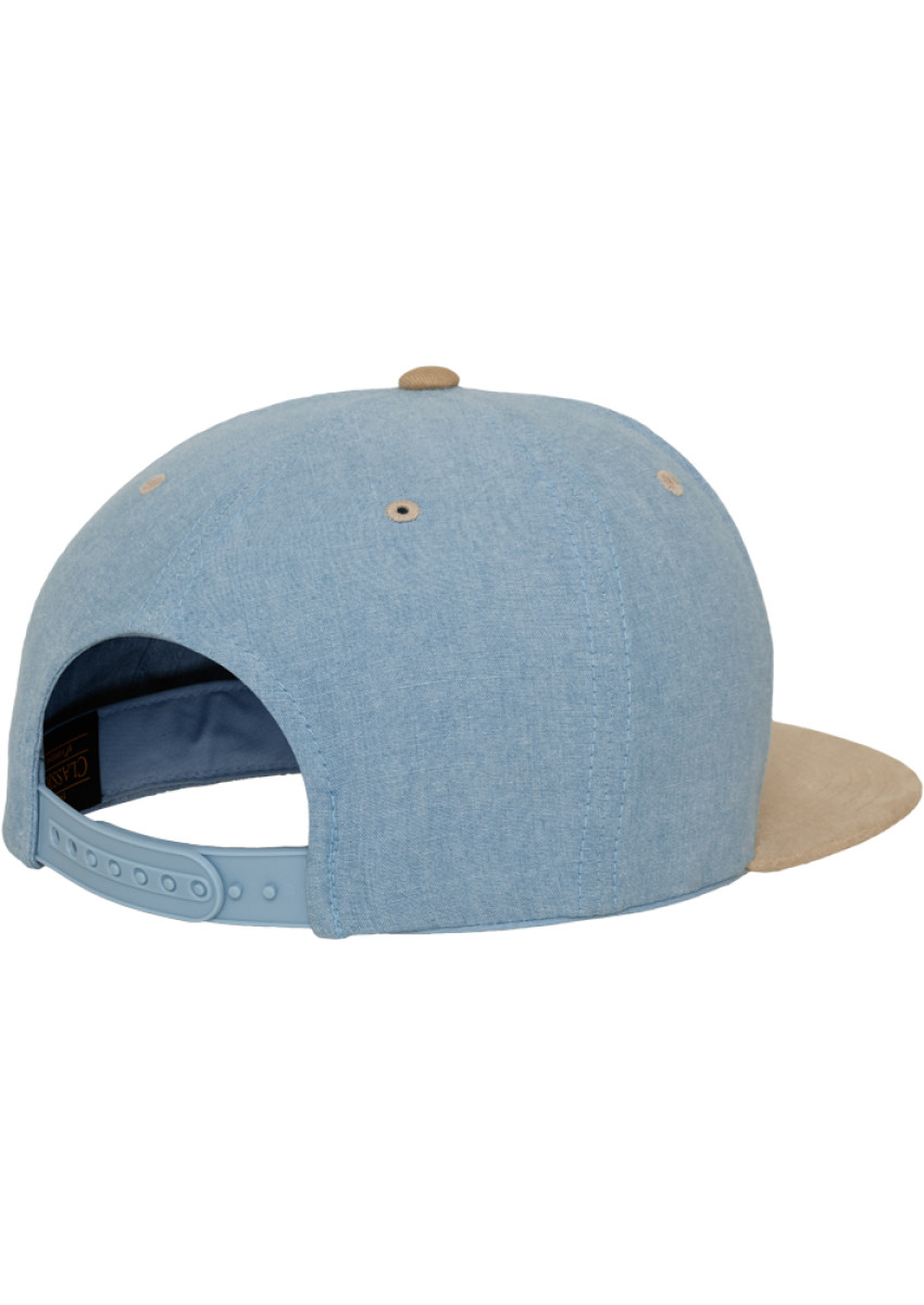 Chambray-Suede Snapback