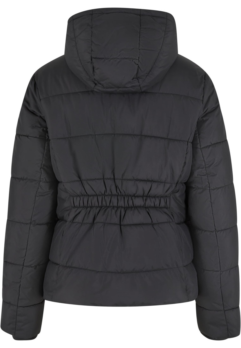 Ladies Short Puffer Jacket With Hood