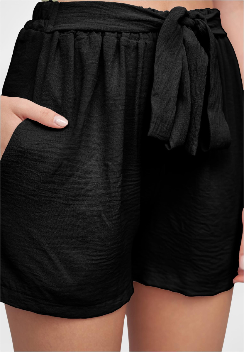 Musselin Shorts with tie belt