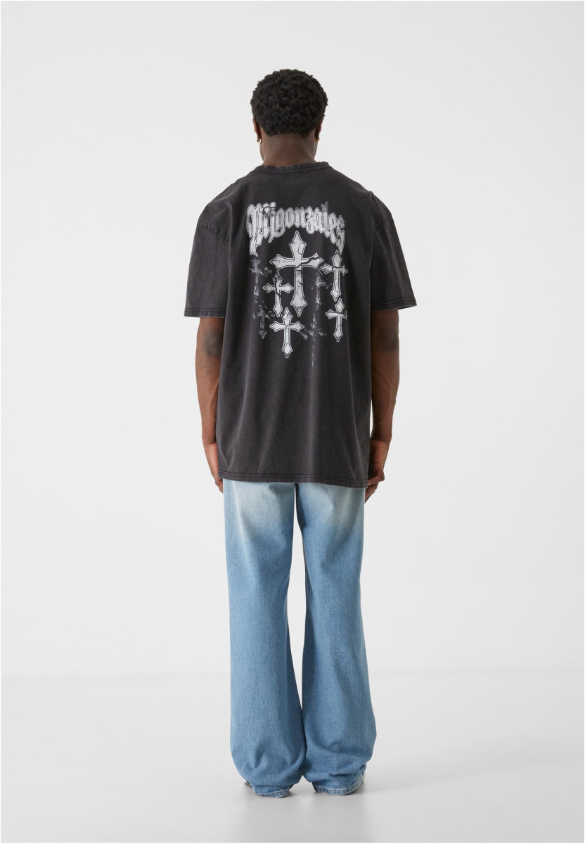 MJG Heavy Oversized Acid Washed Tee - Faded Faith