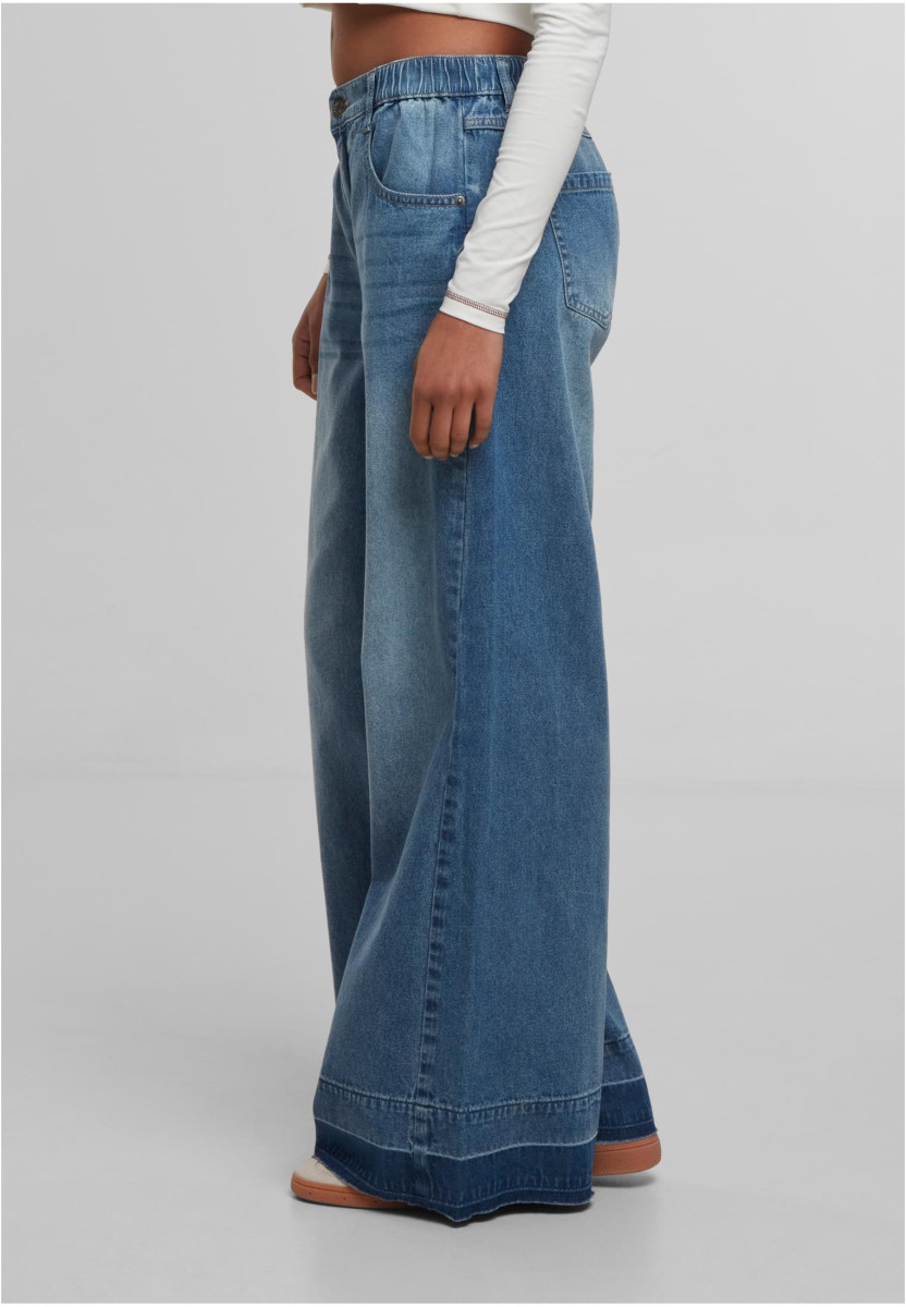 Ladies Wide Leg Denim