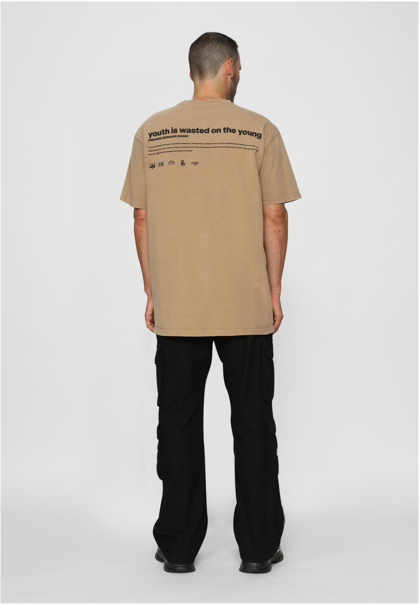 LY ACID WASHED TEE DOVE