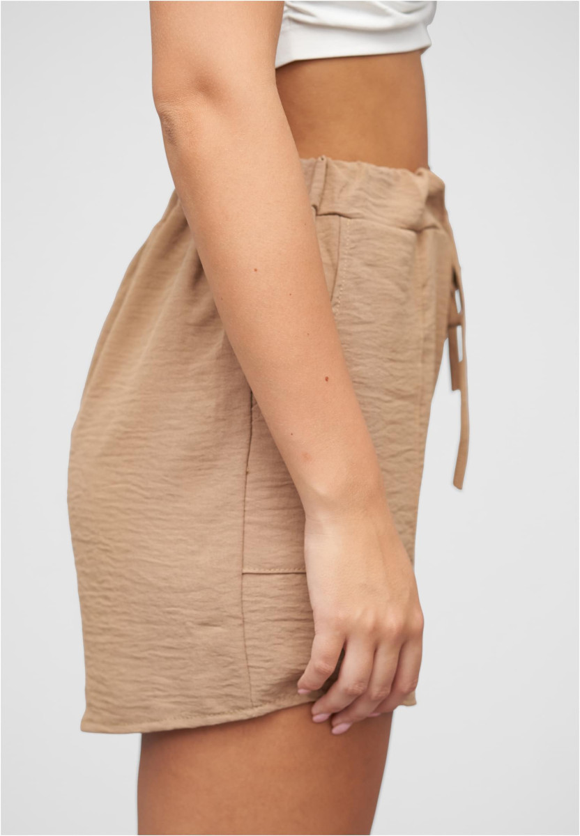 Musselin Shorts m. aufgesetzten Taschen