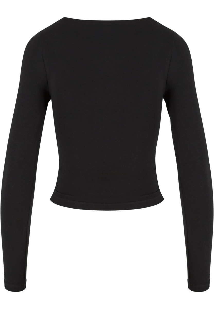 Ladies Ruffled Super Slim Longsleeve