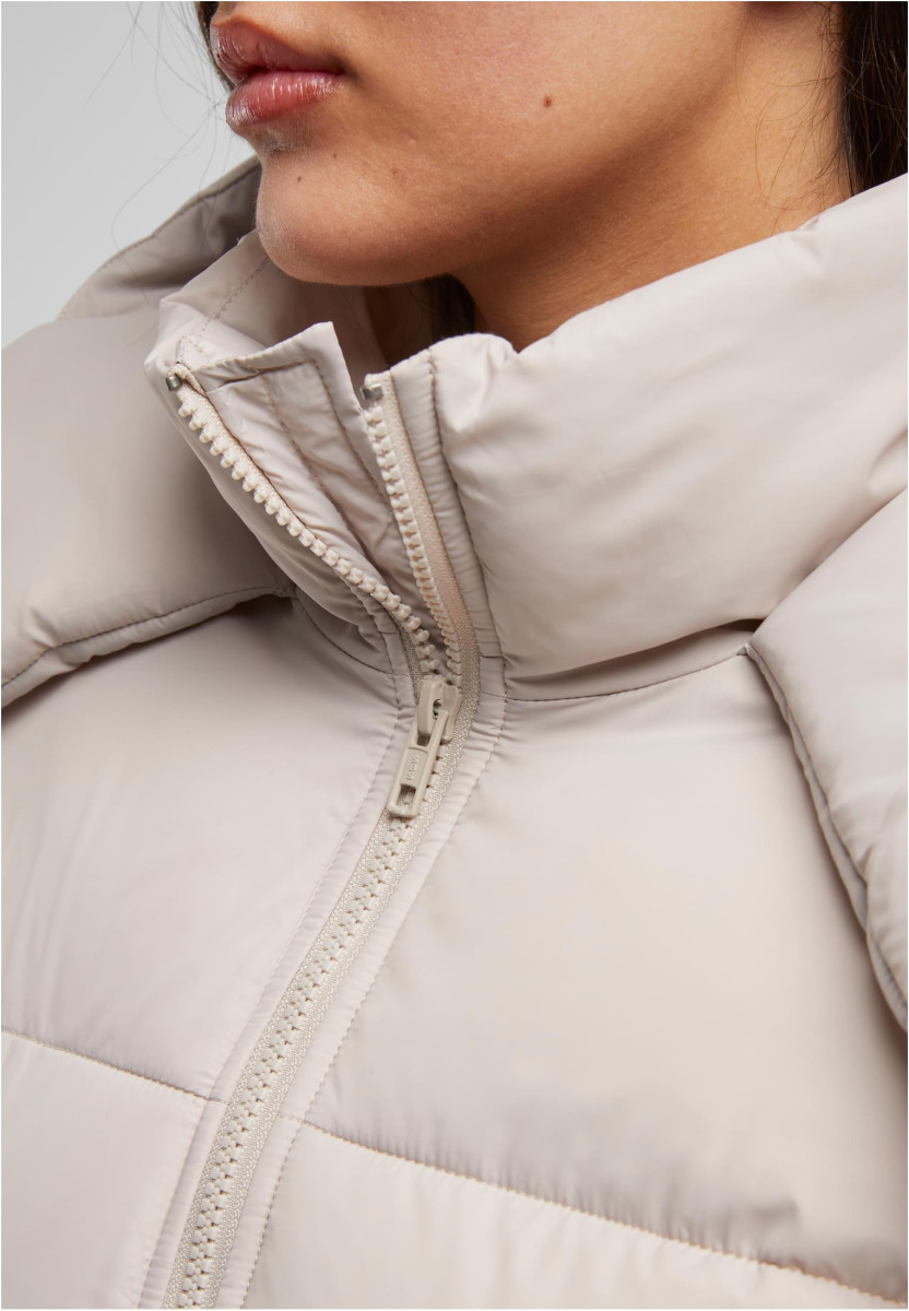 Ladies Hooded Collar Puffer Jacket