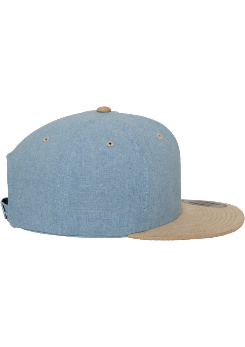 Chambray-Suede Snapback