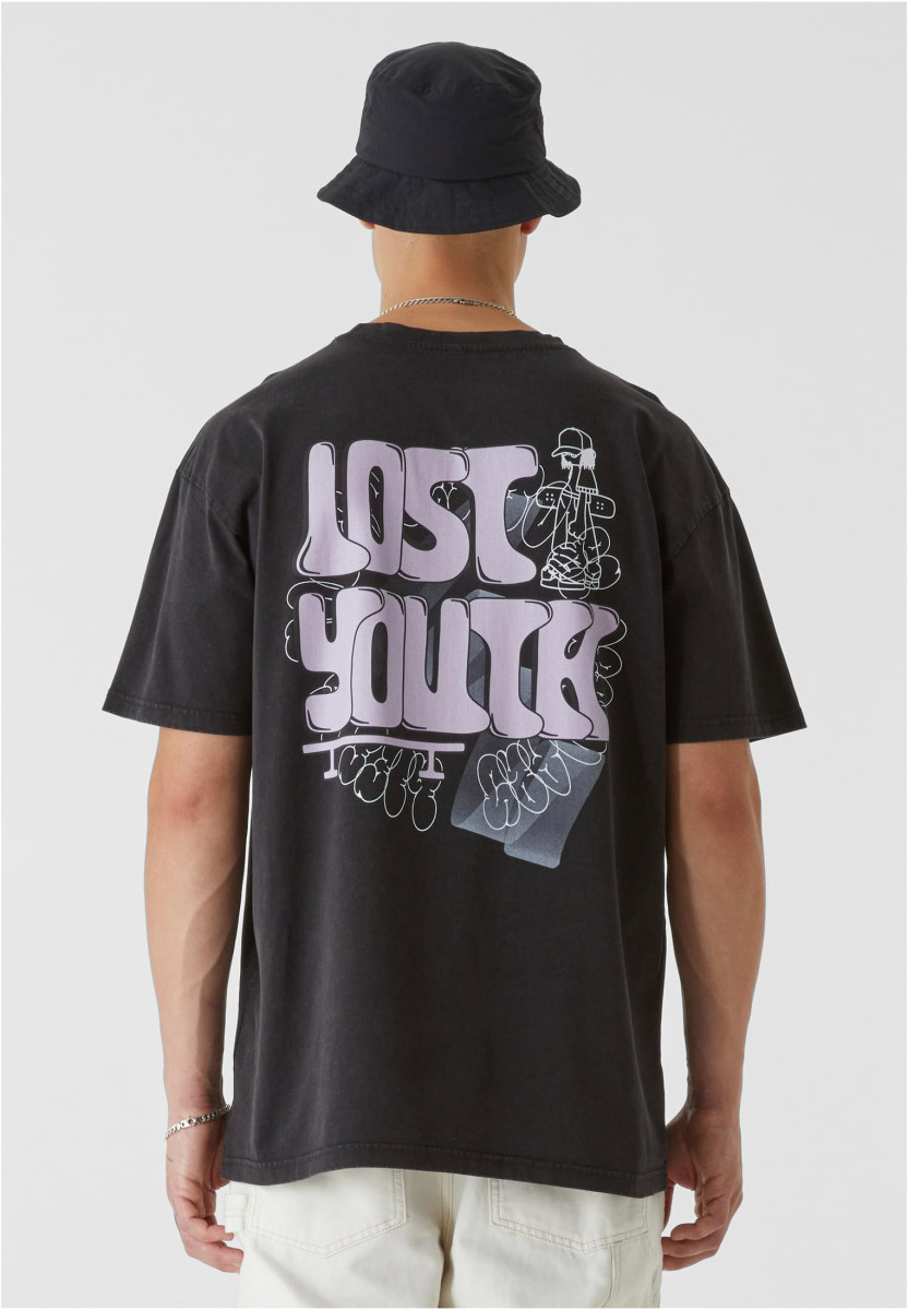 LY ACID WASHED TEE - SKATE