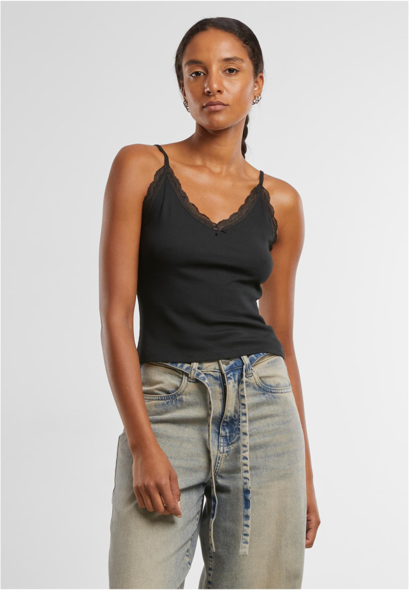 Ladies V-Neck Lace Top 2-Pack