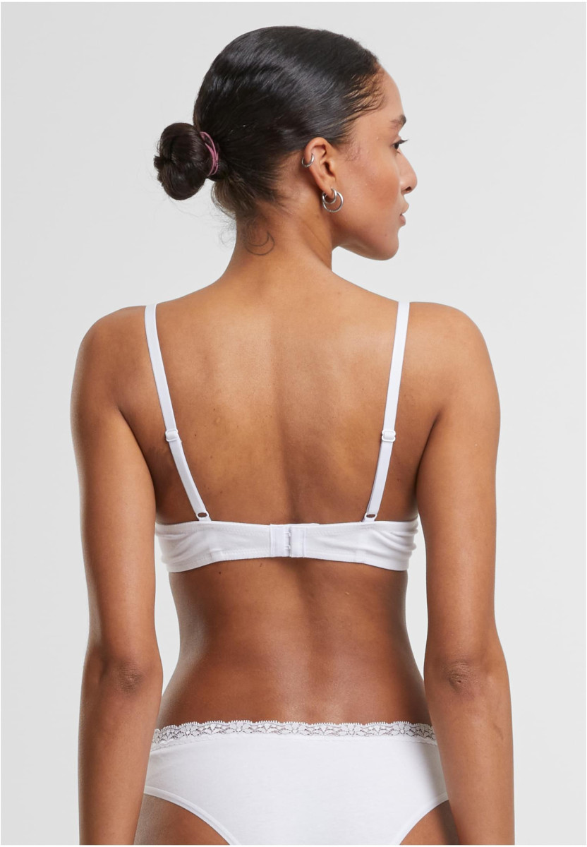 Ladies Basic Cotton Bra Lace 2-Pack