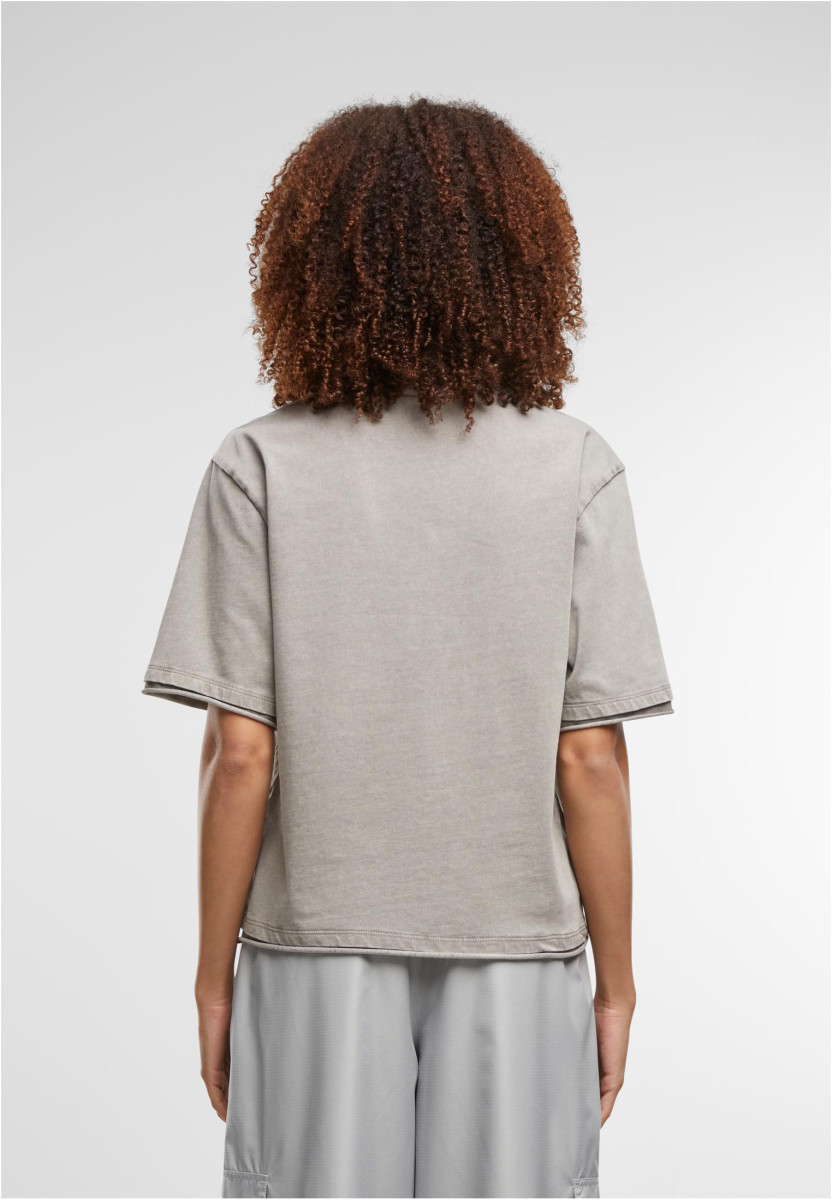Ladies Washed Jersey Boxy Shirt