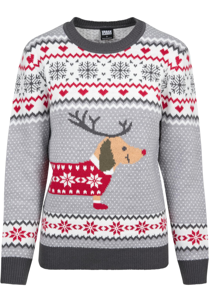 Ladies Sausage Dog Christmas Sweater