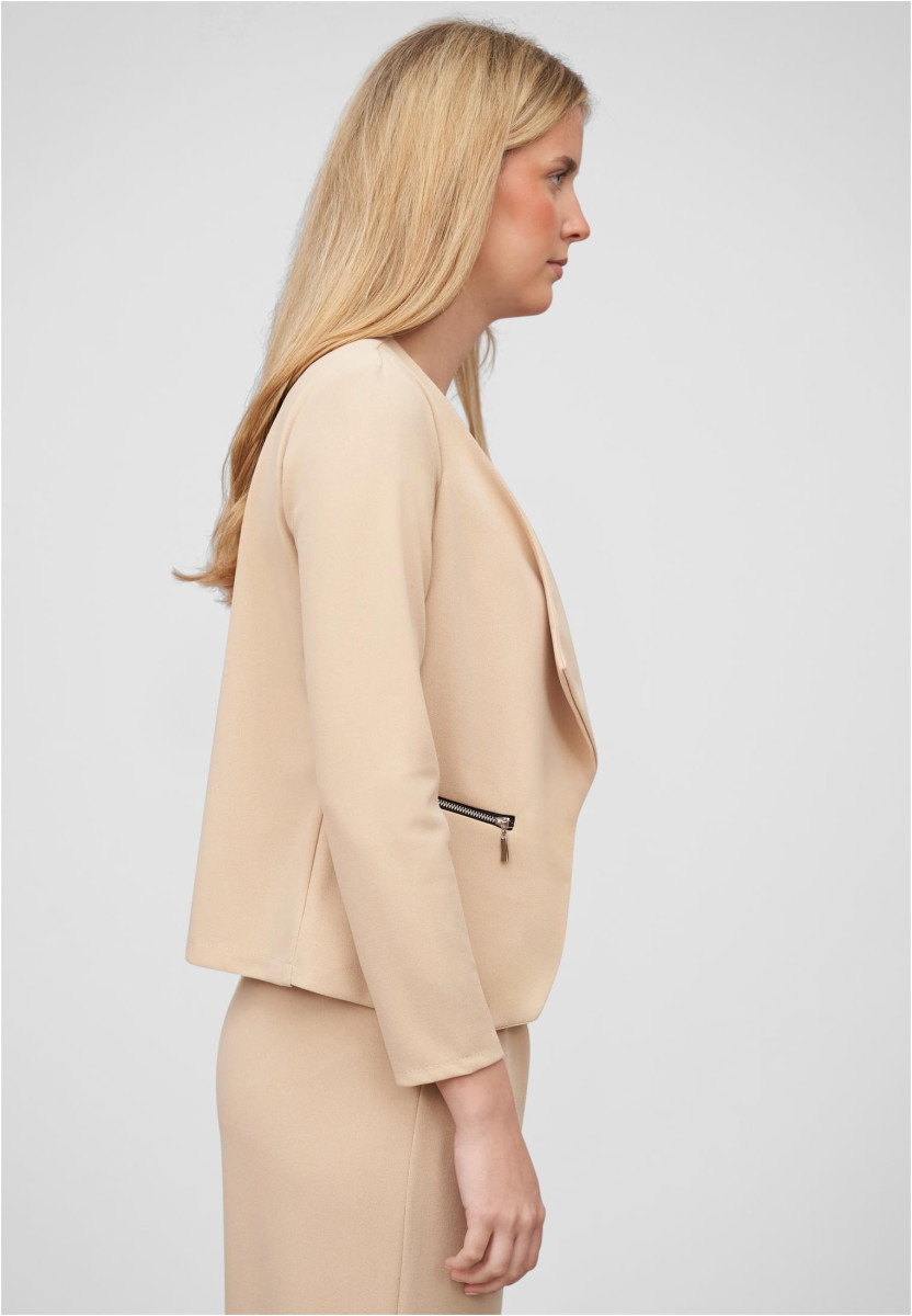 Cloud5ive Damen Blazer mit 2-Zip-Pockets und Reverskragen