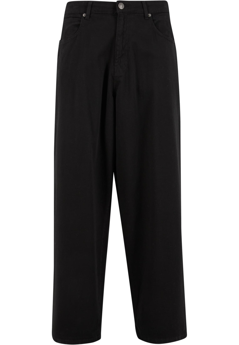 Tapered Twill Baggy Pants