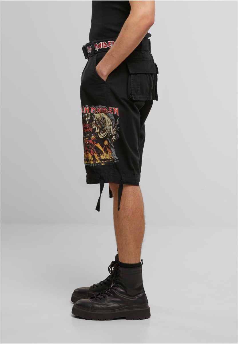 Iron Maiden Savage Shorts The Number of The Beast black edition