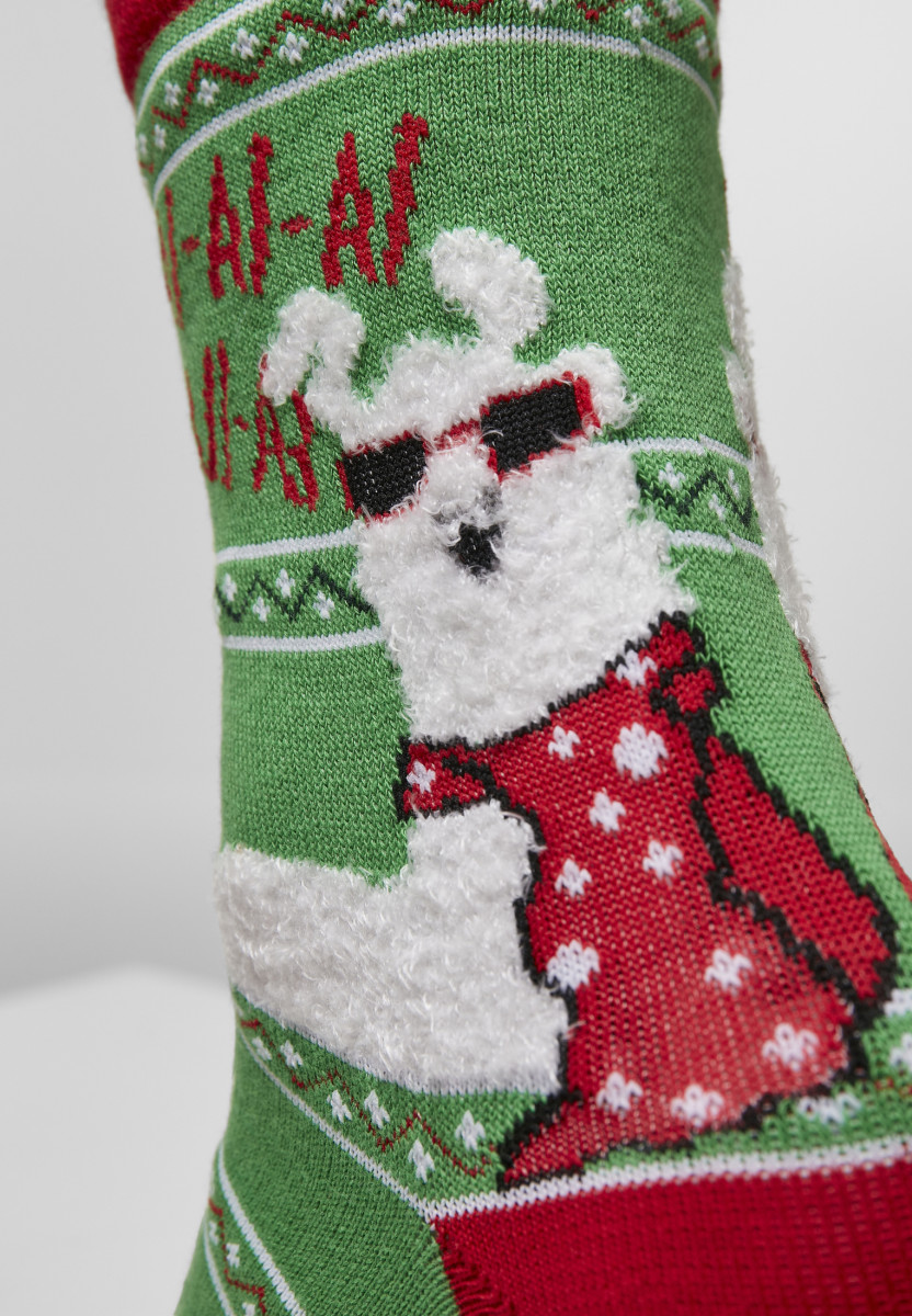 Christmas Lama Socks 3-Pack