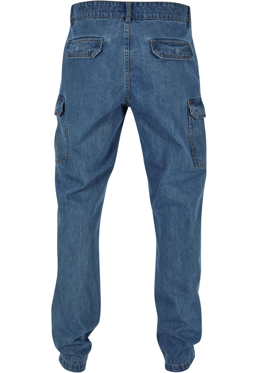 Straight Leg Cargo Jeans