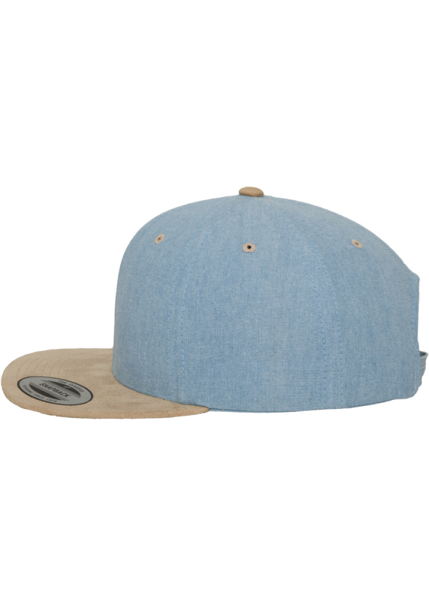 Chambray-Suede Snapback