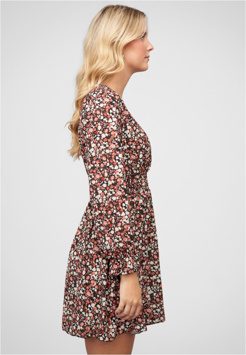 Langarm Kleid mit Blumen Print