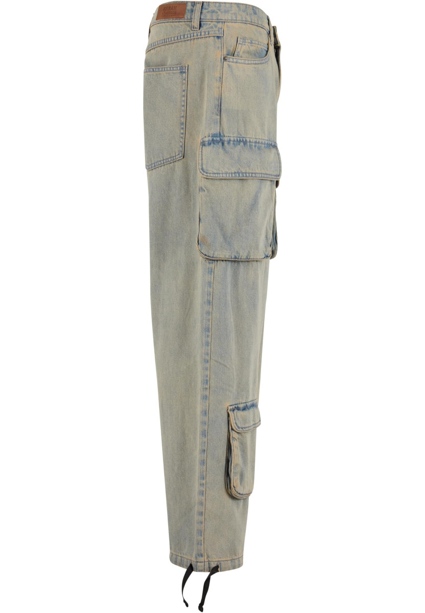 Multi Pocket Denim Cargo