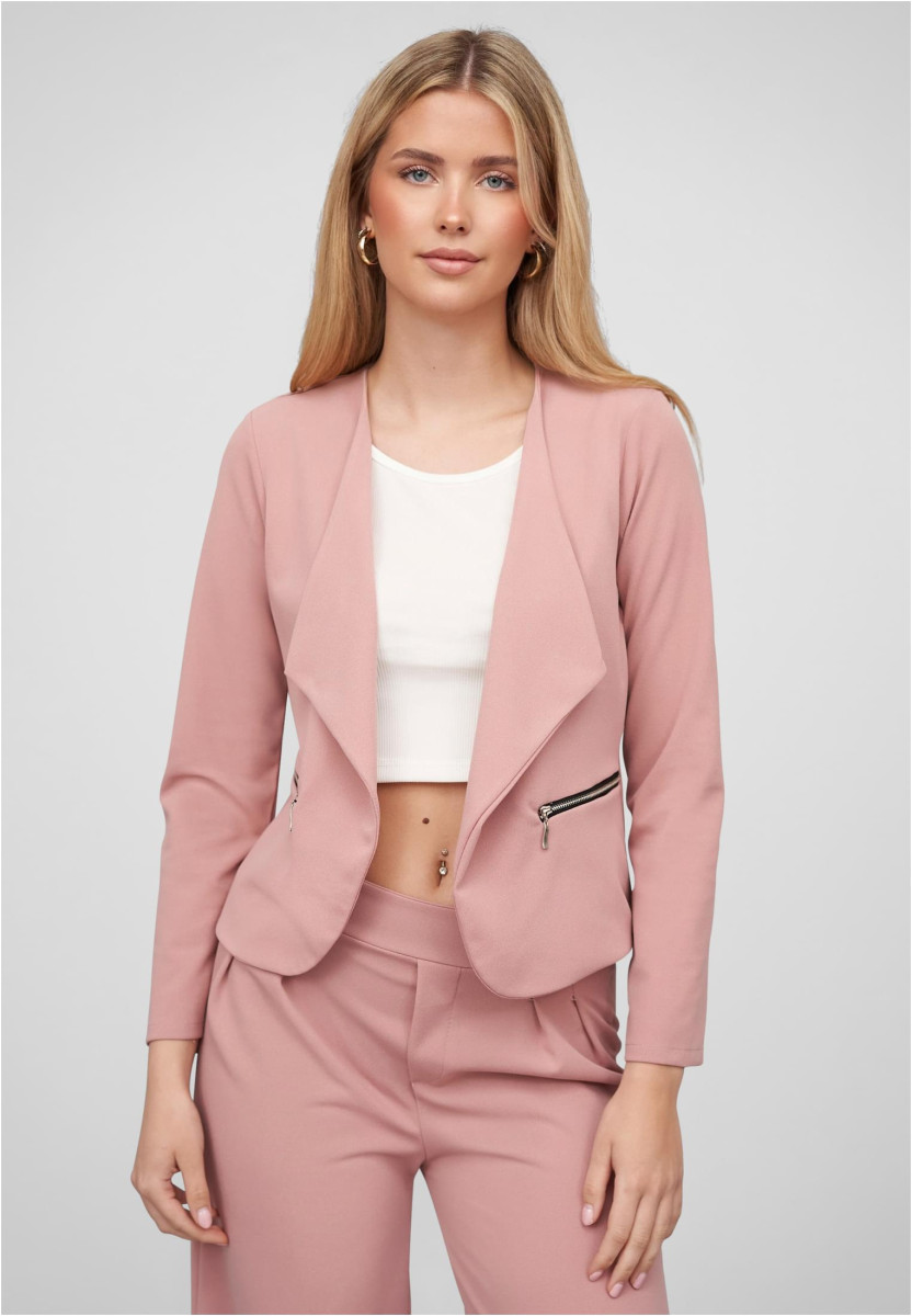 Cloud5ive Damen Blazer mit 2-Zip-Pockets und Reverskragen