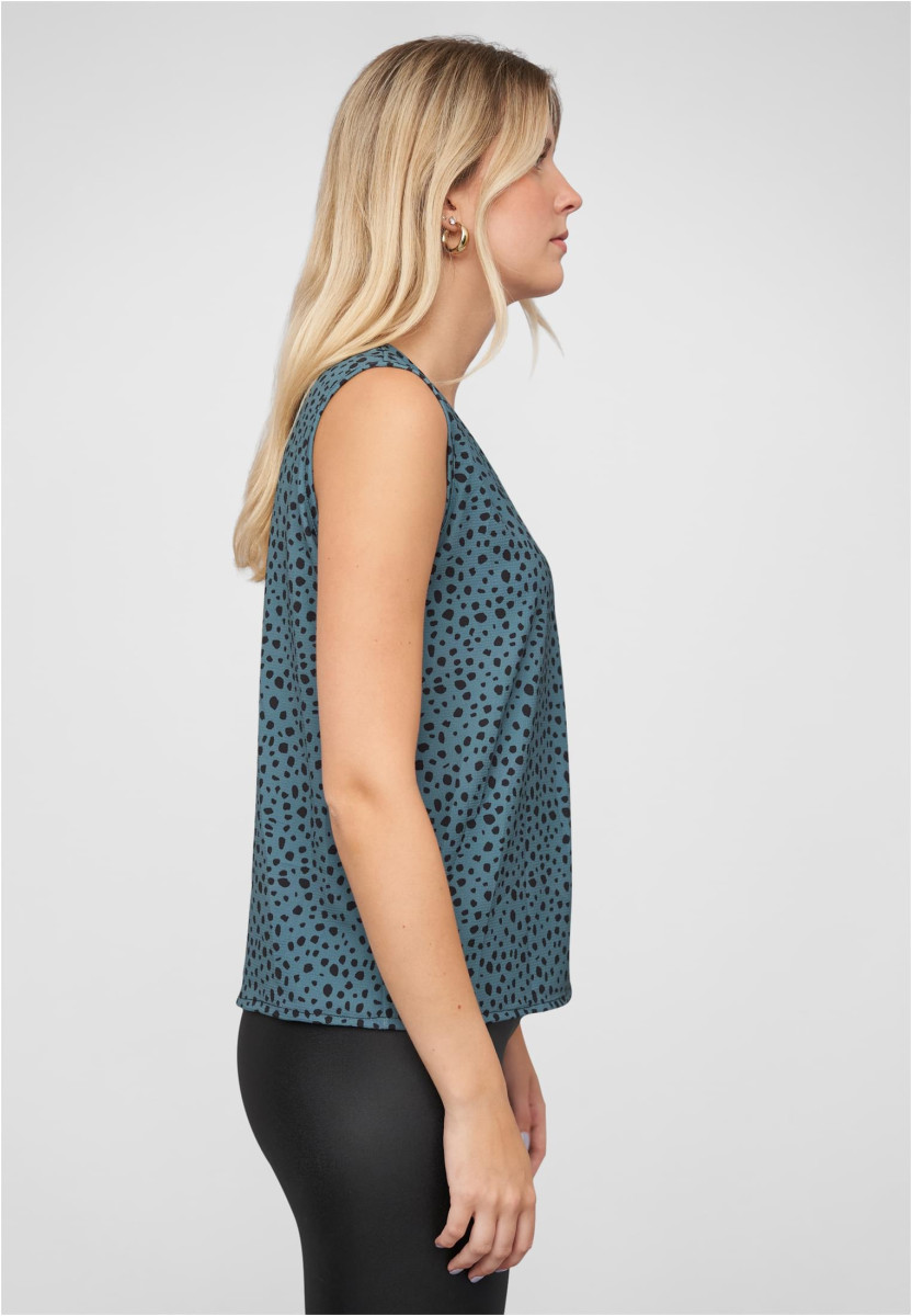 V-Neck Top with aop animal print