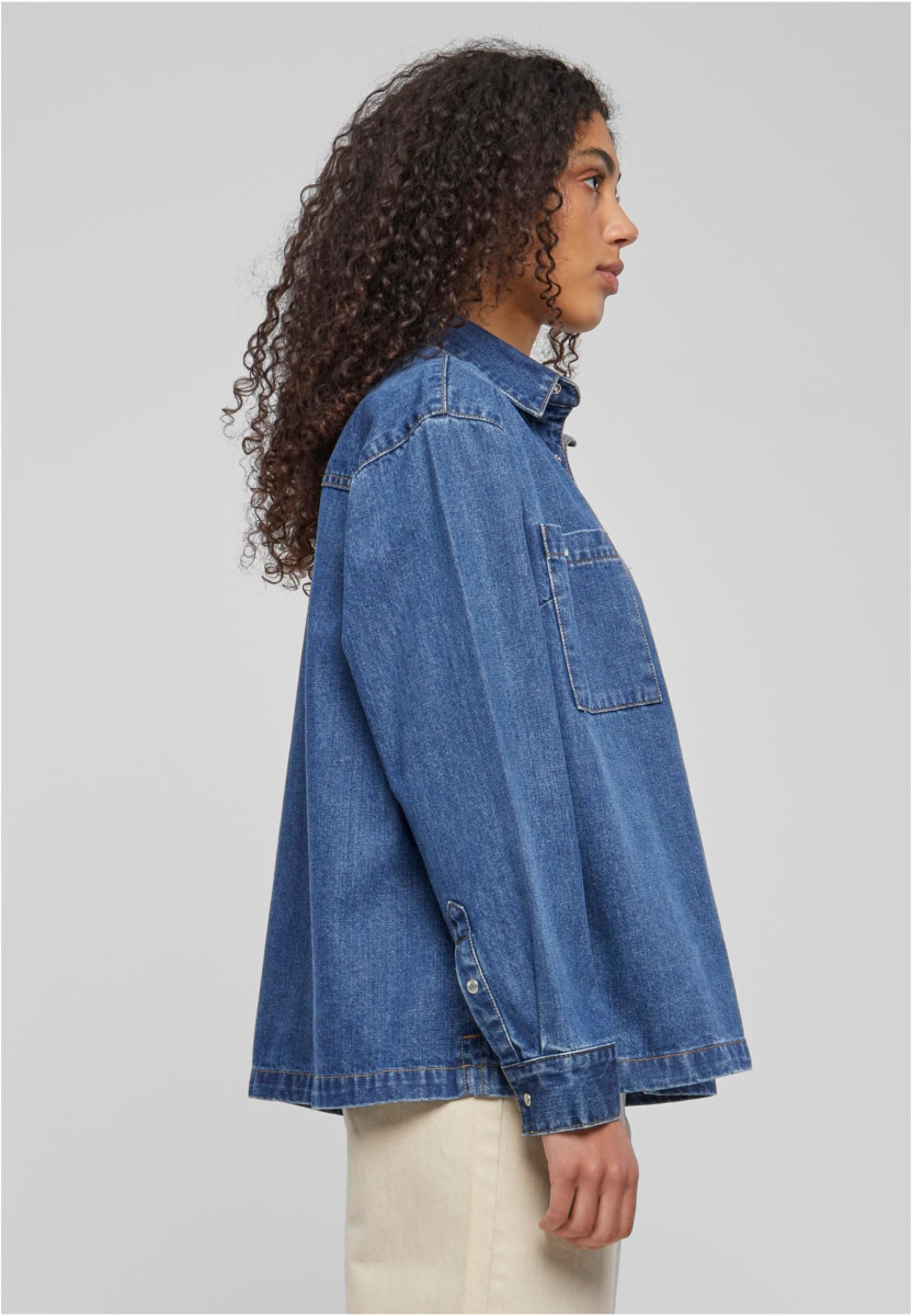 Ladies Oversized Denim Shirt