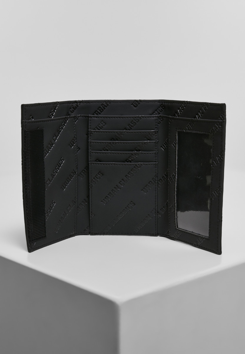 Synthetic Leather Allover Logo Wallet