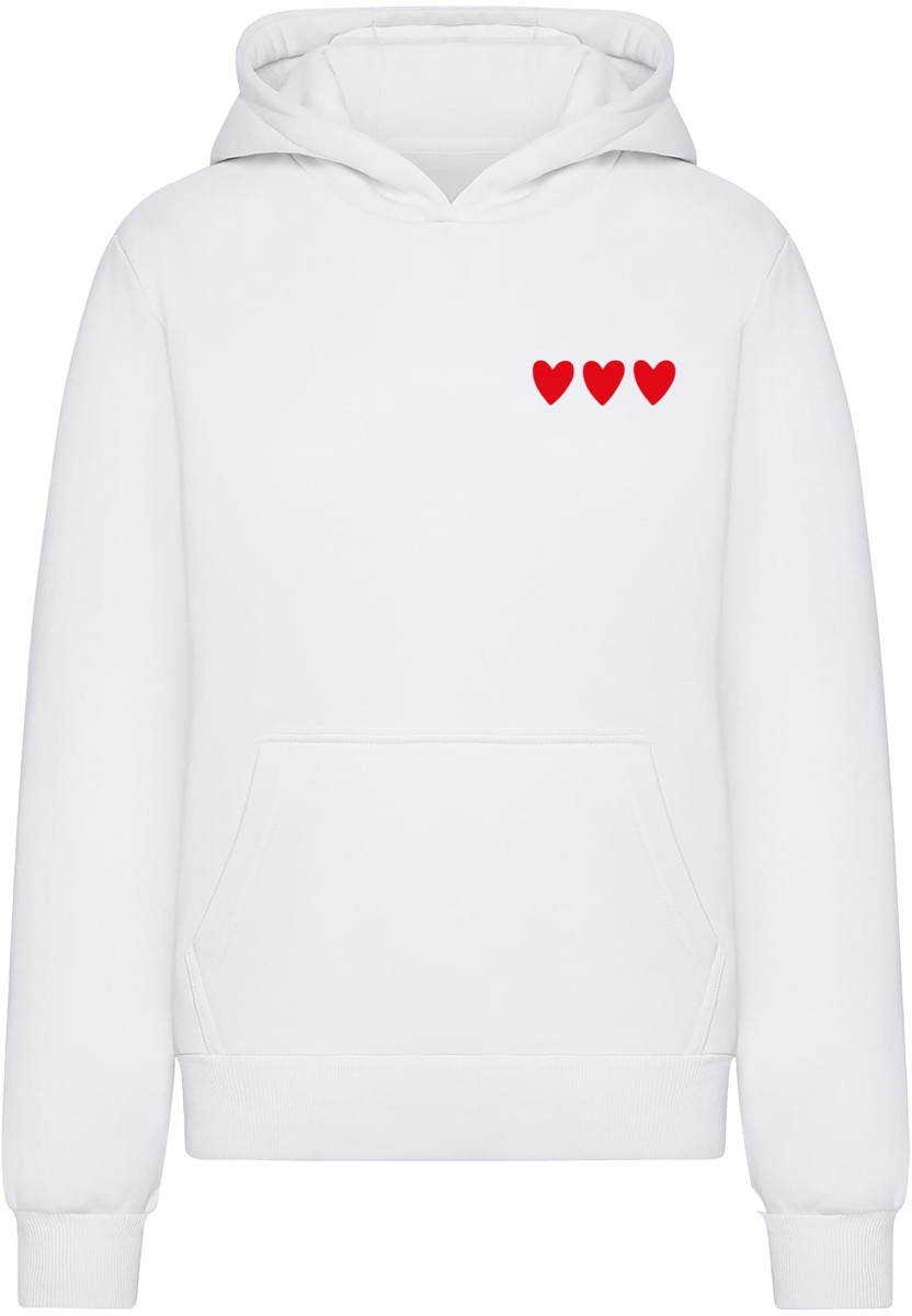 Amour Toujours Heart Ladies Fluffy Hoody