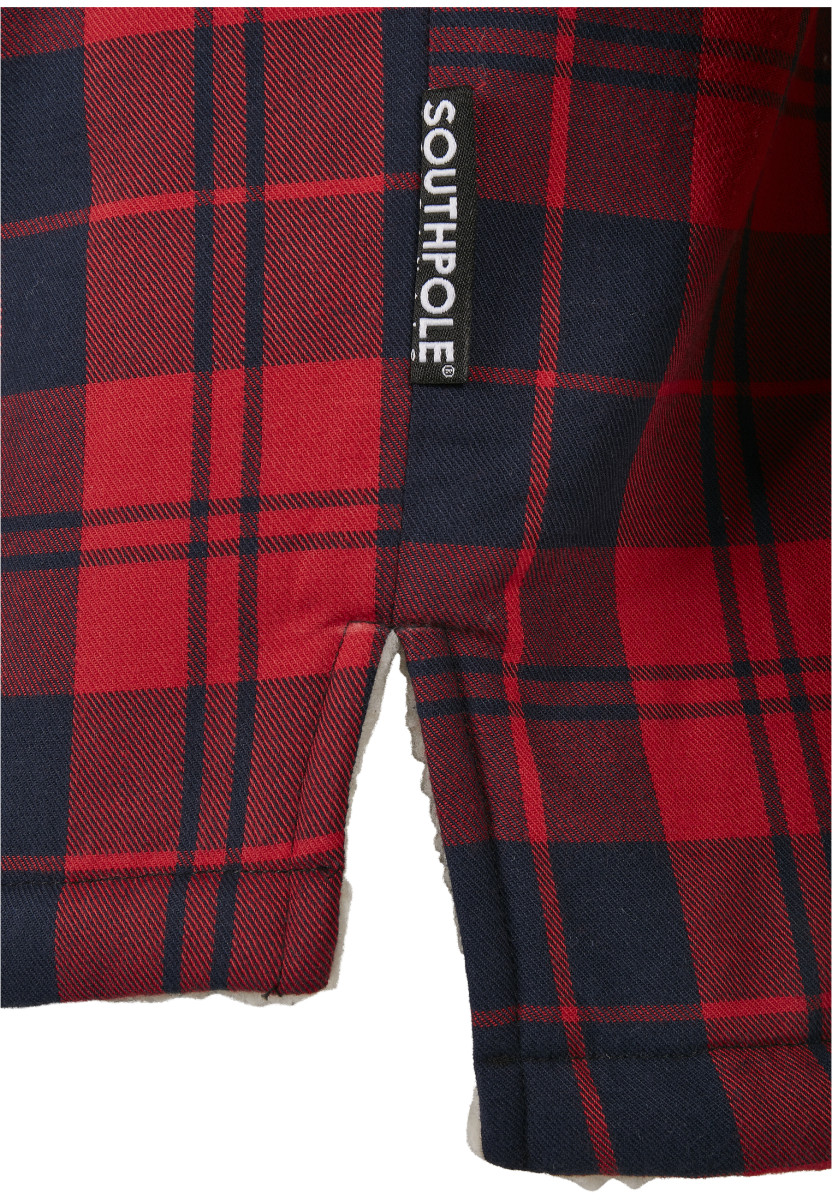 Southpole Check Flannel Sherpa Jacket