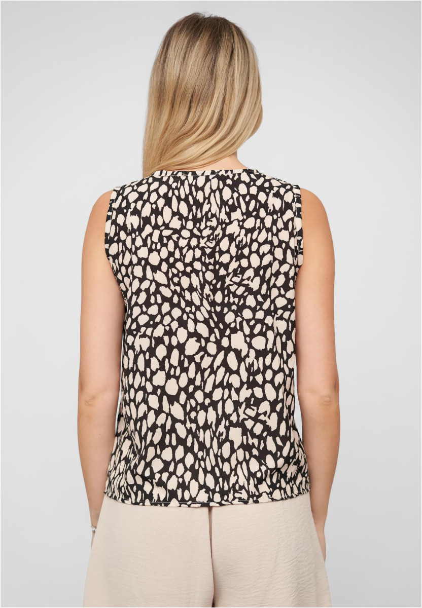 V-Neck Top with aop animal print