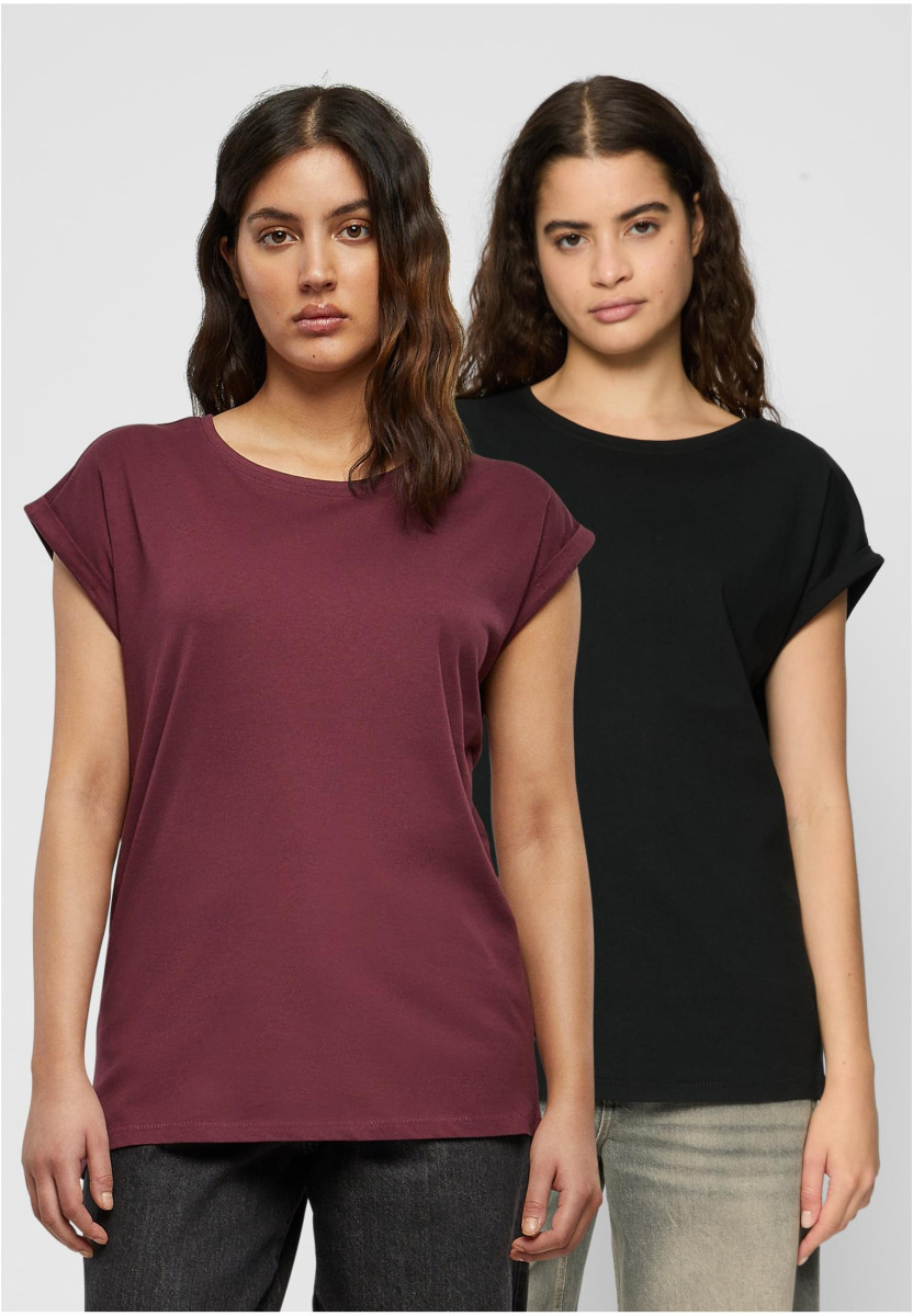 Ladies Extended Shoulder Tee 2-Pack