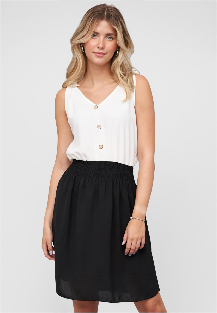 Dress with buttons and knot details