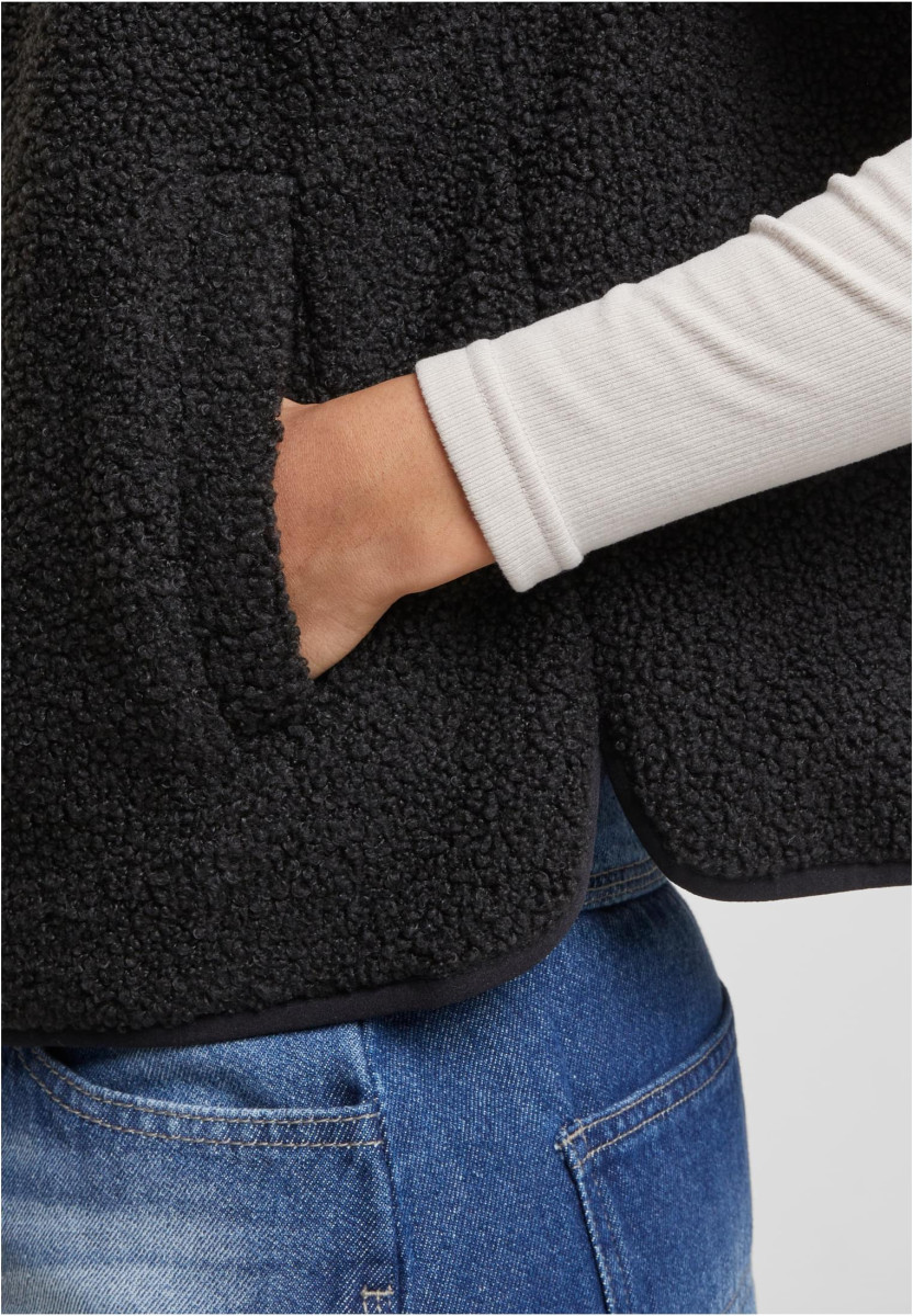 Ladies Buttoned Teddy Vest