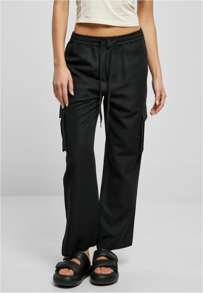 Ladies Vicose Straight Leg Cargo Pants