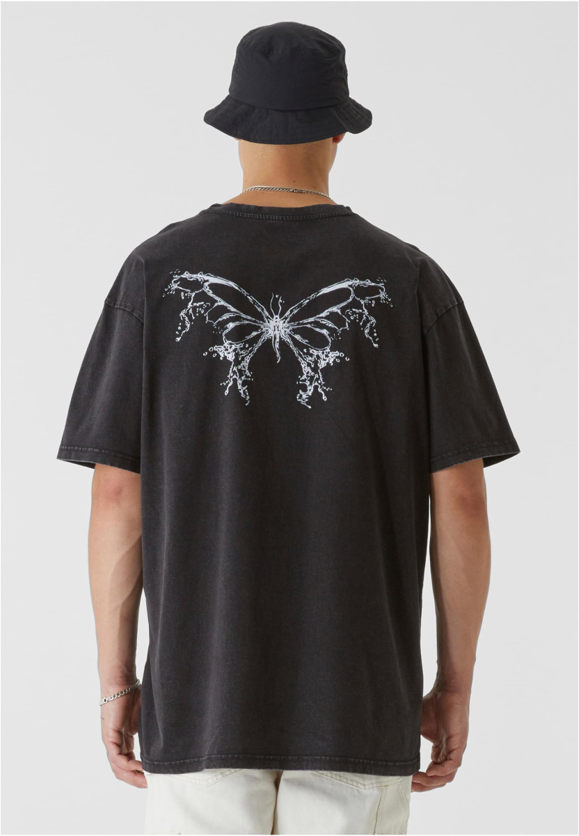 LY ACID WASHED TEE - BUTTERFLY V.3