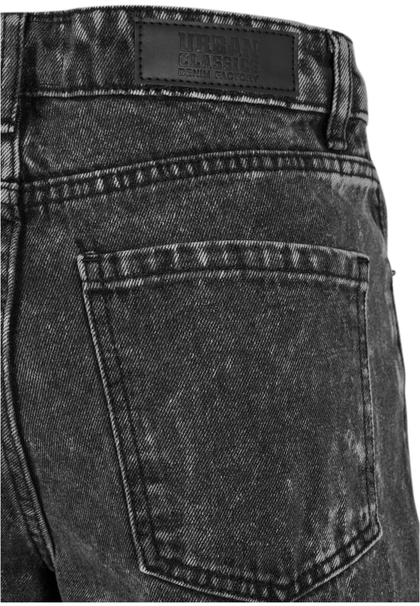 Ladies Distressed 90's Wide Leg Denim Pants