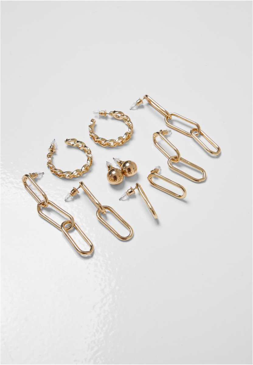 Various Chain Earring 5-Pack