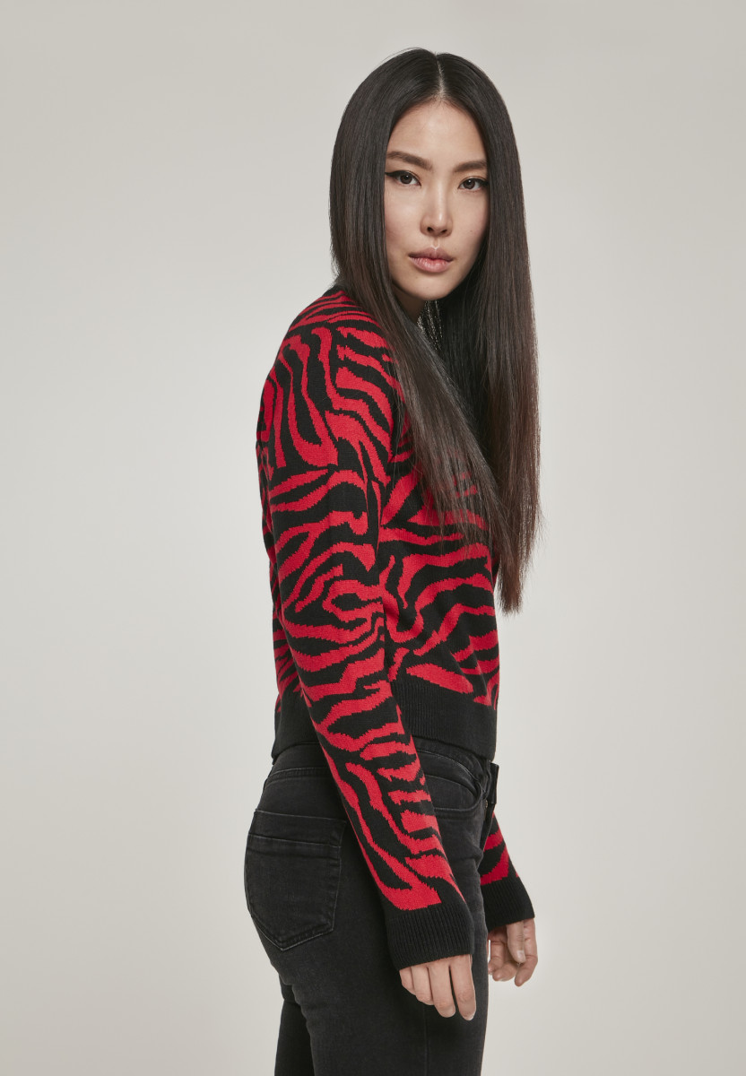 Ladies Short Tiger Sweater