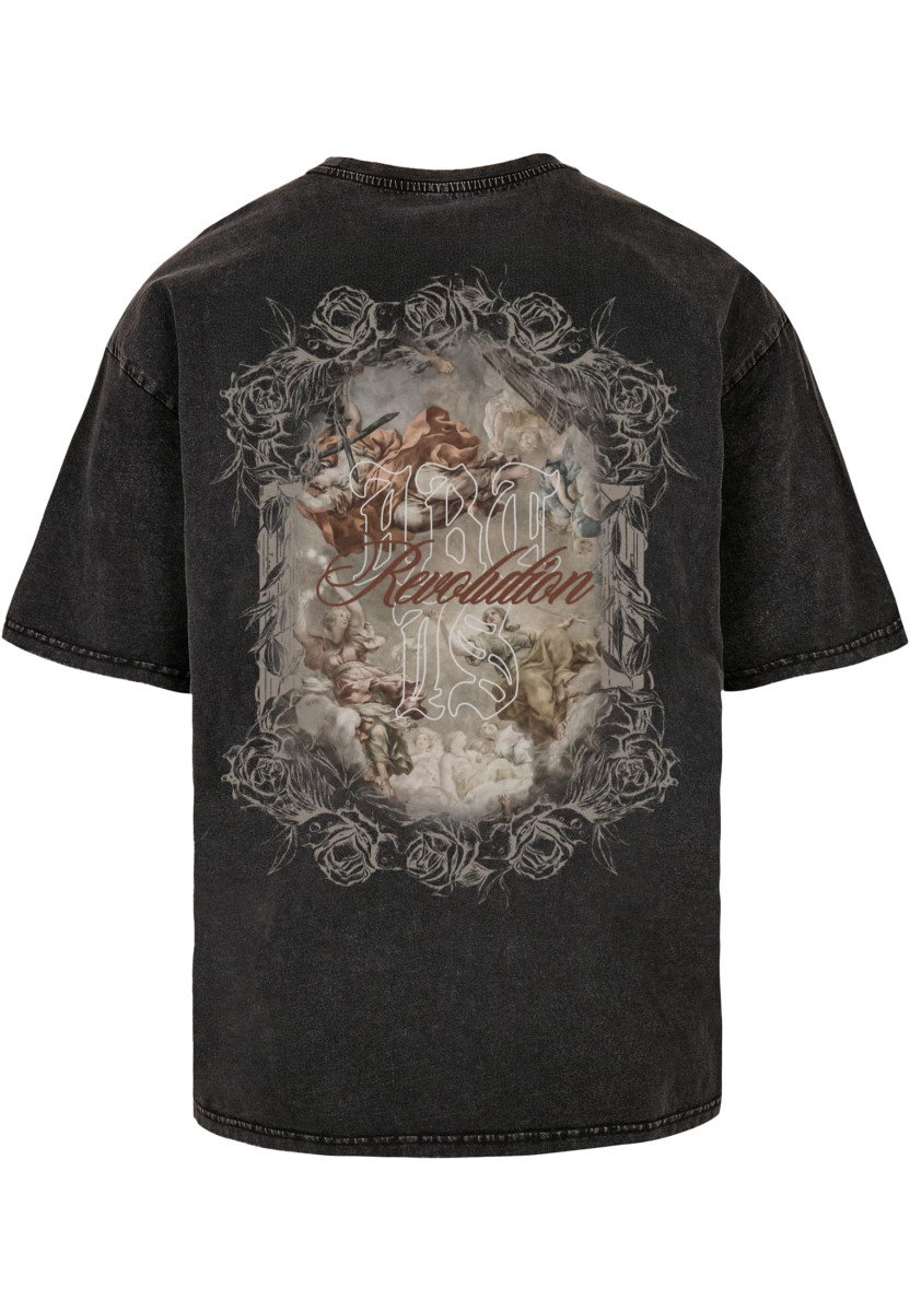 MJG Heavy Oversized Acid Washed Tee - Art is Revolution